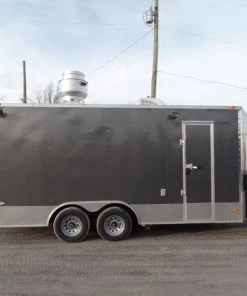 8.5' x 17' Concession Food Trailer Charcoal Grey -Cheap Concession Trailers Shop sam 5746 1