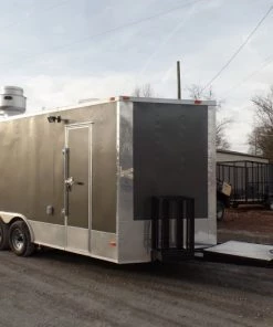 8.5' x 17' Concession Food Trailer Charcoal Grey -Cheap Concession Trailers Shop sam 5747 1
