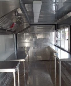 8.5' x 17' Concession Trailer Charcoal Grey Food Event Catering -Cheap Concession Trailers Shop sam 5748