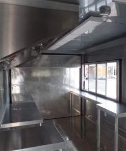 8.5' x 17' Concession Trailer Charcoal Grey Food Event Catering -Cheap Concession Trailers Shop sam 5750