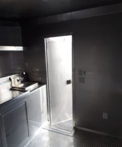 8.5' x 17' Concession Trailer Charcoal Grey Food Event Catering -Cheap Concession Trailers Shop sam 5755