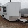 8.5' x 16' White Concession Food Trailer With Appliances