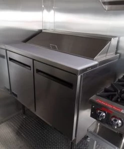 8.5' x 16' White Concession Food Trailer With Appliances -Cheap Concession Trailers Shop sam 5884