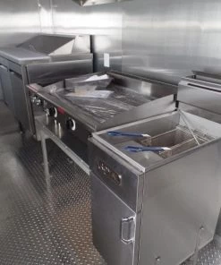 8.5' x 16' White Concession Food Trailer With Appliances -Cheap Concession Trailers Shop sam 5887