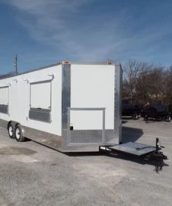 8.5' x 20' Concession Food Trailer White With Appliances 58 8.5' x 20' Concession Food Trailer White With Appliances -Cheap Concession Trailers Shop sam 5965