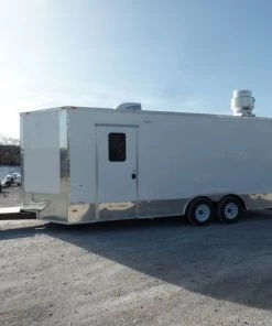 8.5' x 20' Concession Food Trailer White With Appliances 48 8.5' x 20' Concession Food Trailer White With Appliances -Cheap Concession Trailers Shop sam 5968