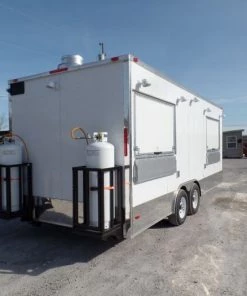 8.5' x 20' Concession Food Trailer White With Appliances 67 8.5' x 20' Concession Food Trailer White With Appliances -Cheap Concession Trailers Shop sam 5972