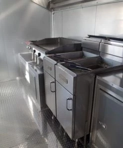 8.5' x 20' Concession Food Trailer White With Appliances 40 8.5' x 20' Concession Food Trailer White With Appliances -Cheap Concession Trailers Shop sam 5978