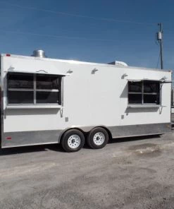 8.5' x 20' Concession Food Trailer White With Appliances 66 8.5' x 20' Concession Food Trailer White With Appliances -Cheap Concession Trailers Shop sam 5995