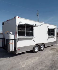 8.5' x 20' Concession Food Trailer White With Appliances 39 8.5' x 20' Concession Food Trailer White With Appliances -Cheap Concession Trailers Shop sam 5996