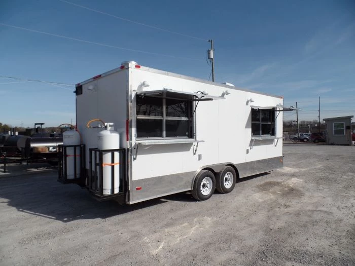 8.5' x 20' Concession Food Trailer White With Appliances 5 8.5' x 20' Concession Food Trailer White With Appliances - Image 5