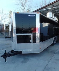 8.5' x 24' Concession Food Trailer Black With Appliances -Cheap Concession Trailers Shop sam 6079