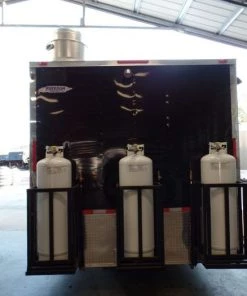 8.5' x 24' Concession Food Trailer Black With Appliances -Cheap Concession Trailers Shop sam 6083