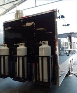 8.5' x 24' Concession Food Trailer Black With Appliances -Cheap Concession Trailers Shop sam 6084