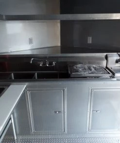 8.5' x 24' Concession Food Trailer Black With Appliances -Cheap Concession Trailers Shop sam 6094