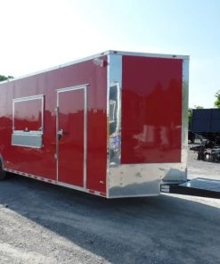 8.5' x 28' Concession Food Trailer Red BBQ Event Catering 40 8.5' x 28' Concession Food Trailer Red BBQ Event Catering -Cheap Concession Trailers Shop sam 6636 1