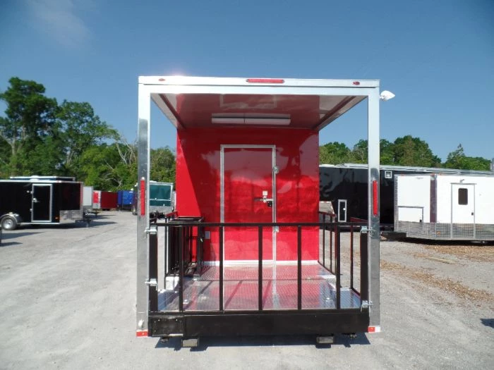 8.5' x 28' Concession Food Trailer Red BBQ Event Catering 14 8.5' x 28' Concession Food Trailer Red BBQ Event Catering - Image 14