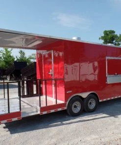 8.5' x 28' Concession Food Trailer Red BBQ Event Catering 47 8.5' x 28' Concession Food Trailer Red BBQ Event Catering -Cheap Concession Trailers Shop sam 6644 1