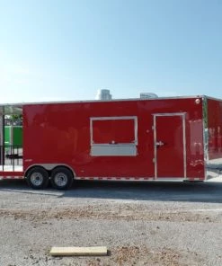 8.5' x 28' Concession Food Trailer Red BBQ Event Catering 35 8.5' x 28' Concession Food Trailer Red BBQ Event Catering -Cheap Concession Trailers Shop sam 6645 1