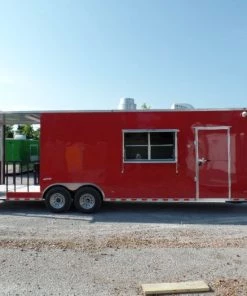 8.5' x 28' Concession Food Trailer Red BBQ Event Catering 27 8.5' x 28' Concession Food Trailer Red BBQ Event Catering -Cheap Concession Trailers Shop sam 6646 1
