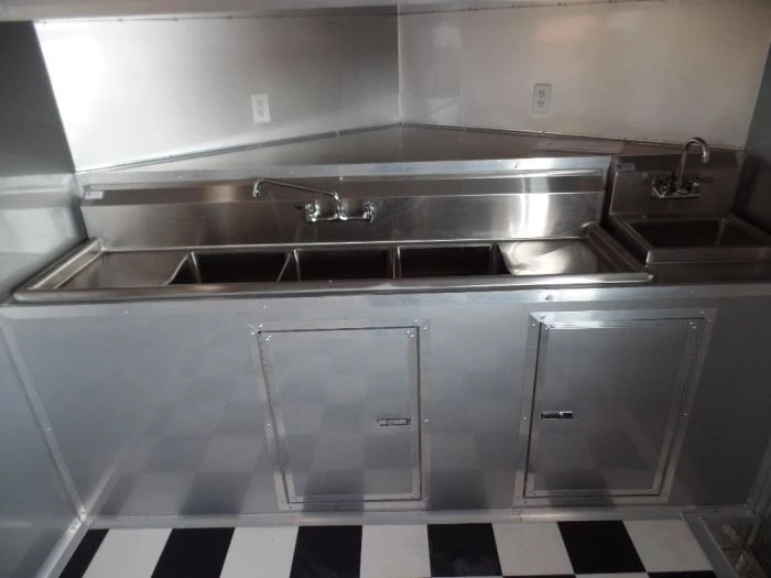 8.5' x 28' Concession Food Trailer Red BBQ Event Catering 15 8.5' x 28' Concession Food Trailer Red BBQ Event Catering - Image 15