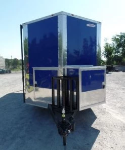 8.5' x 22' Blue BBQ Concession Food Trailer -Cheap Concession Trailers Shop sam 6769