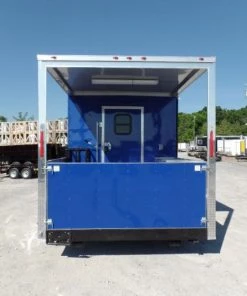 8.5' x 22' Blue BBQ Concession Food Trailer -Cheap Concession Trailers Shop sam 6777