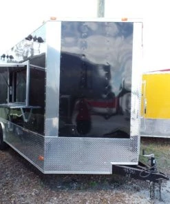 8.5' x 20' Concession Food Trailer Black With Appliances 52 8.5' x 20' Concession Food Trailer Black With Appliances -Cheap Concession Trailers Shop sam 7123