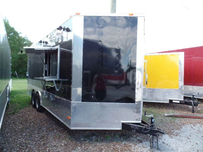 8.5' x 20' Concession Food Trailer Black With Appliances 26 8.5' x 20' Concession Food Trailer Black With Appliances - Image 26