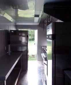 8.5' x 20' Concession Food Trailer Black With Appliances 34 8.5' x 20' Concession Food Trailer Black With Appliances -Cheap Concession Trailers Shop sam 7132