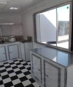 8.5' x 24' Concession Food Trailer Blue BBQ Event Catering -Cheap Concession Trailers Shop sam 7467