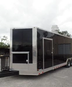 8.5' x 30' Black Pizza Concession Food Trailer -Cheap Concession Trailers Shop sam 7470 1