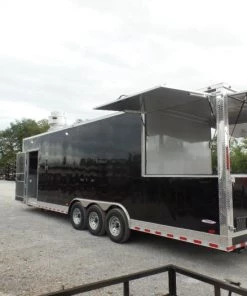 8.5' x 30' Black Pizza Concession Food Trailer -Cheap Concession Trailers Shop sam 7475