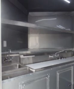 8.5' x 30' Black Pizza Concession Food Trailer -Cheap Concession Trailers Shop sam 7483 1