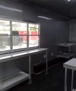 8.5' x 30' Black Pizza Concession Food Trailer -Cheap Concession Trailers Shop sam 7485 1