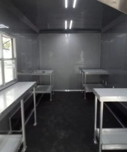 8.5' x 30' Black Pizza Concession Food Trailer -Cheap Concession Trailers Shop sam 7487 1