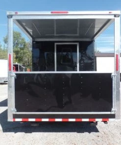 8.5' x 26' Black Porch Style Concession Trailer -Cheap Concession Trailers Shop sam 7671