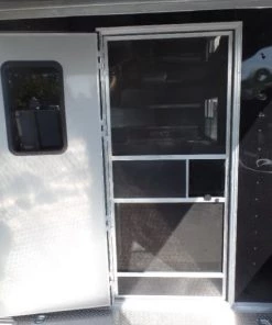 8.5' x 26' Black Porch Style Concession Trailer -Cheap Concession Trailers Shop sam 7680