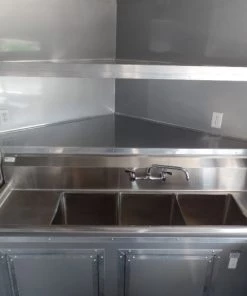 8.5' x 26' Black Porch Style Concession Trailer -Cheap Concession Trailers Shop sam 7688