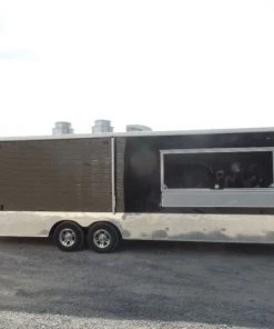8.5' x 24' Black Event Concession Food Trailer -Cheap Concession Trailers Shop sam 7754