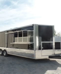 8.5' x 24' Black Event Concession Food Trailer