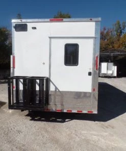 8.5' x 32' White Fully Enclosed Food Concession Trailer -Cheap Concession Trailers Shop sam 7842