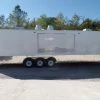 8.5' x 32' White Fully Enclosed Food Concession Trailer