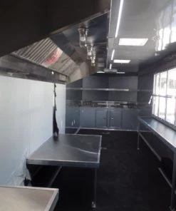 8.5' x 32' White Fully Enclosed Food Concession Trailer -Cheap Concession Trailers Shop sam 7849