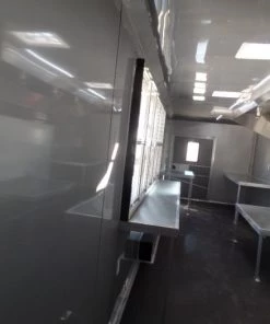 8.5' x 32' White Fully Enclosed Food Concession Trailer -Cheap Concession Trailers Shop sam 7855