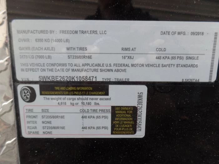 8.5' x 26' Black Porch Style Concession Food Trailer With Appliances 30 8.5' x 26' Black Porch Style Concession Food Trailer With Appliances - Image 30