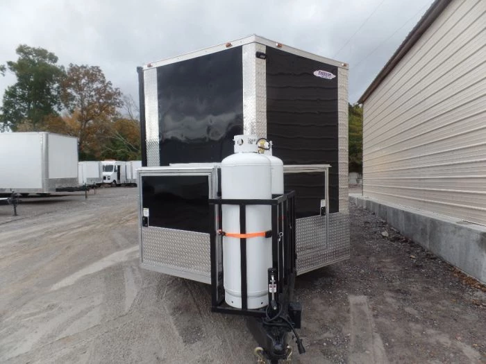8.5' x 26' Black Porch Style Concession Food Trailer With Appliances 33 8.5' x 26' Black Porch Style Concession Food Trailer With Appliances - Image 33