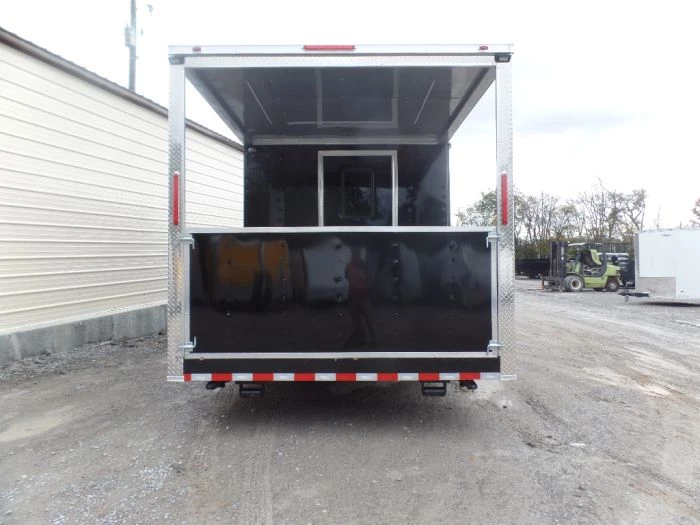 8.5' x 26' Black Porch Style Concession Food Trailer With Appliances 5 8.5' x 26' Black Porch Style Concession Food Trailer With Appliances - Image 5