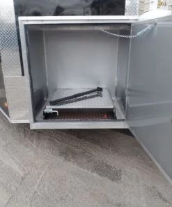 8.5' x 26' Black Porch Style Concession Food Trailer With Appliances 44 8.5' x 26' Black Porch Style Concession Food Trailer With Appliances -Cheap Concession Trailers Shop sam 7875