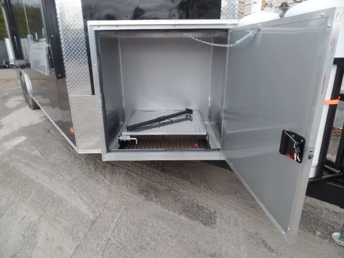 8.5' x 26' Black Porch Style Concession Food Trailer With Appliances 9 8.5' x 26' Black Porch Style Concession Food Trailer With Appliances - Image 9